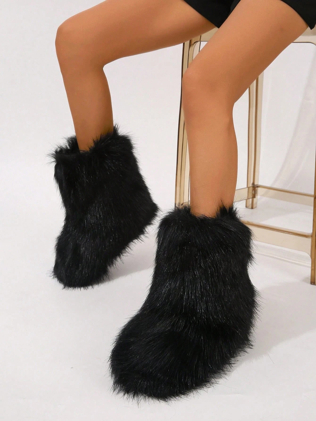 Cardigan,Women Winter Boots - Fashionable Mid-Calf Boots