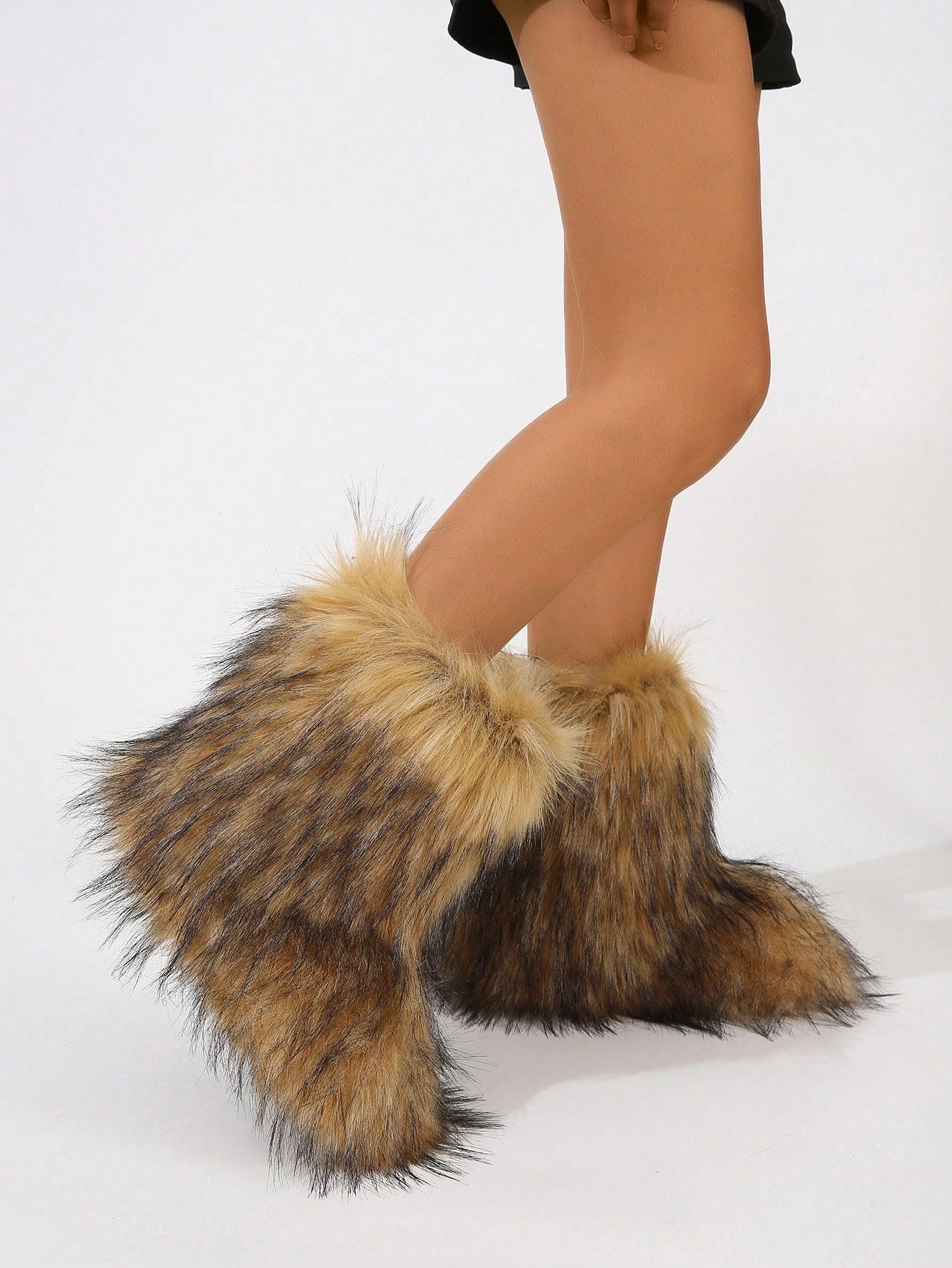 Cardigan,Women Winter Boots - Fashionable Mid-Calf Boots