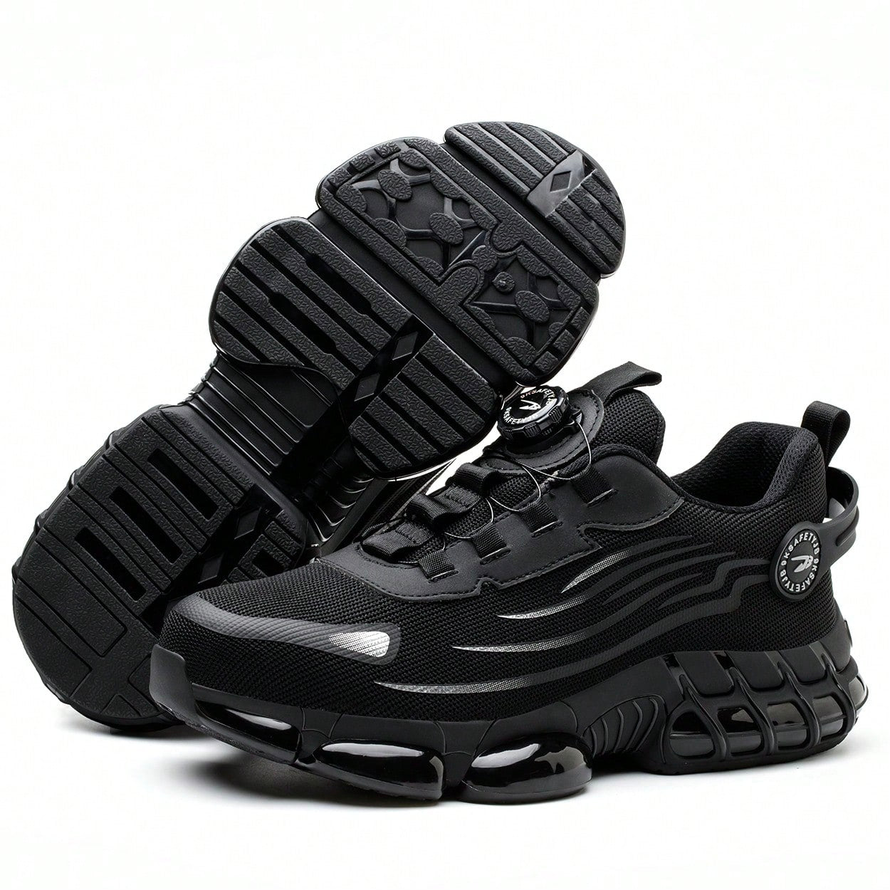 Men's Safety Shoes, Lightweight Breathable Anti-Smash Work Shoes