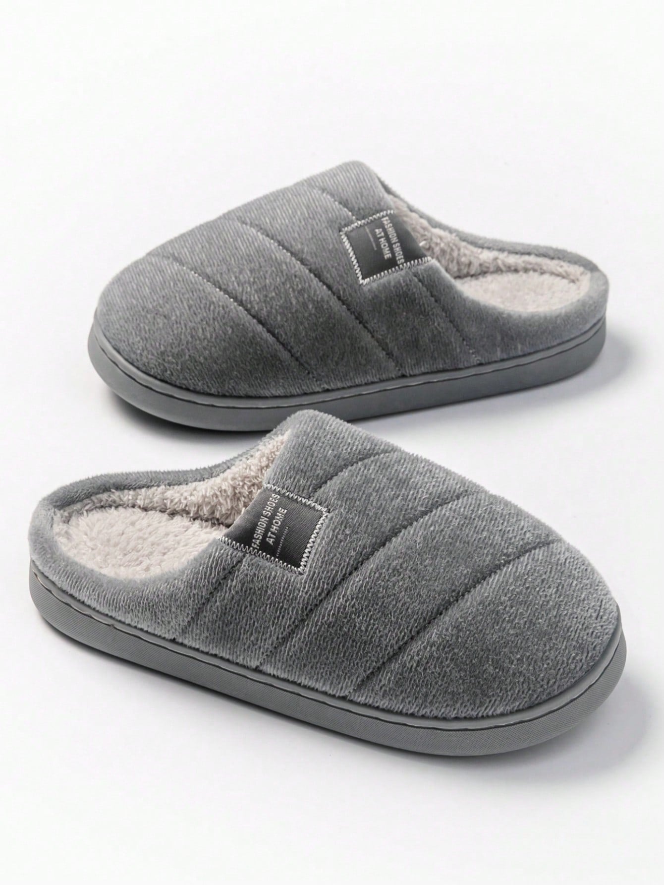 Warm And Comfortable Plush Slippers, Non-Slip Indoor Shoes