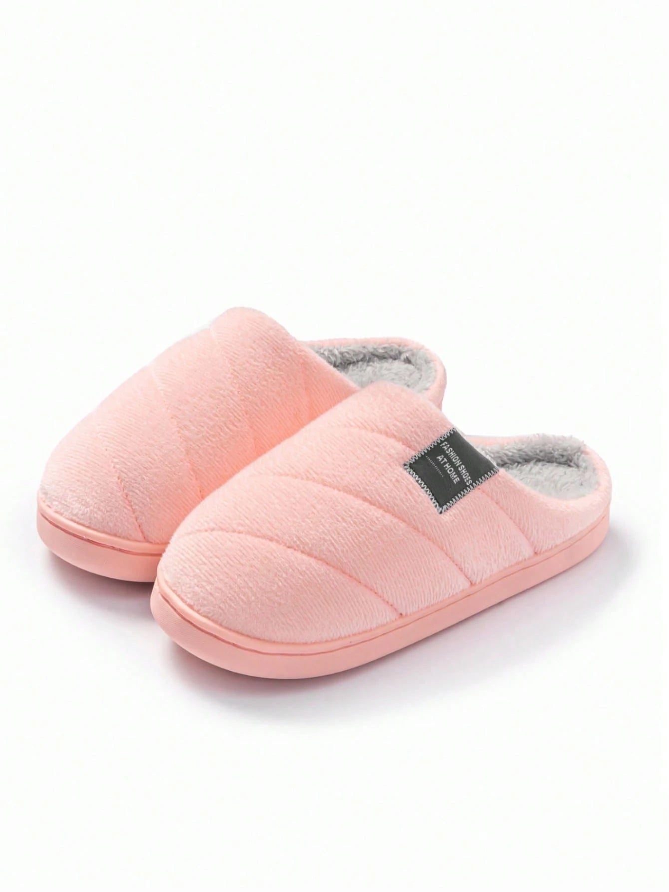 Warm And Comfortable Plush Slippers, Non-Slip Indoor Shoes