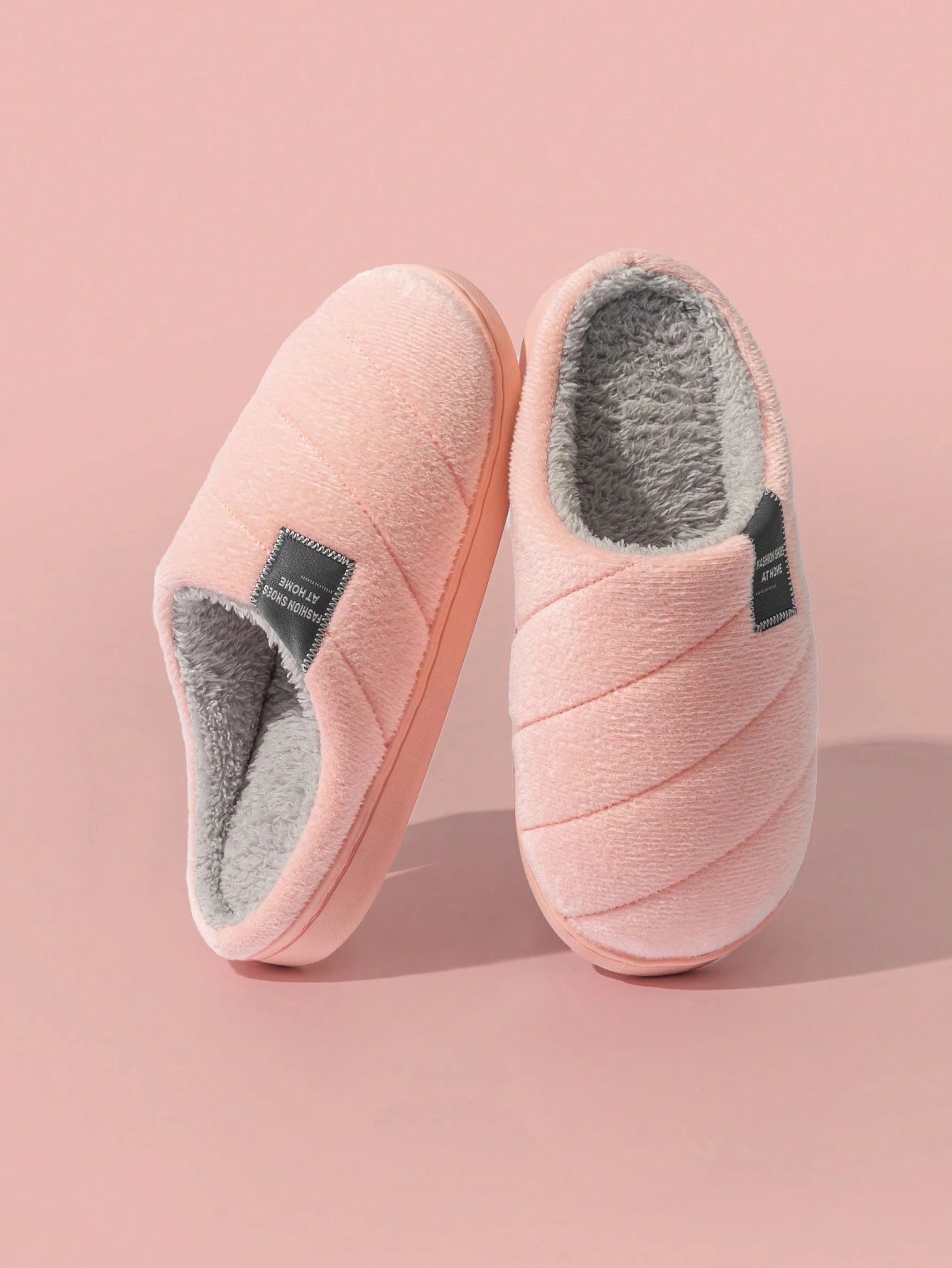 Warm And Comfortable Plush Slippers, Non-Slip Indoor Shoes