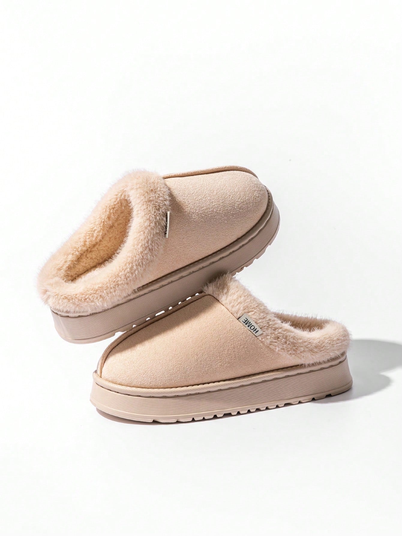 Fashionable & Cozy Men's Coffee Fuzzy Slippers