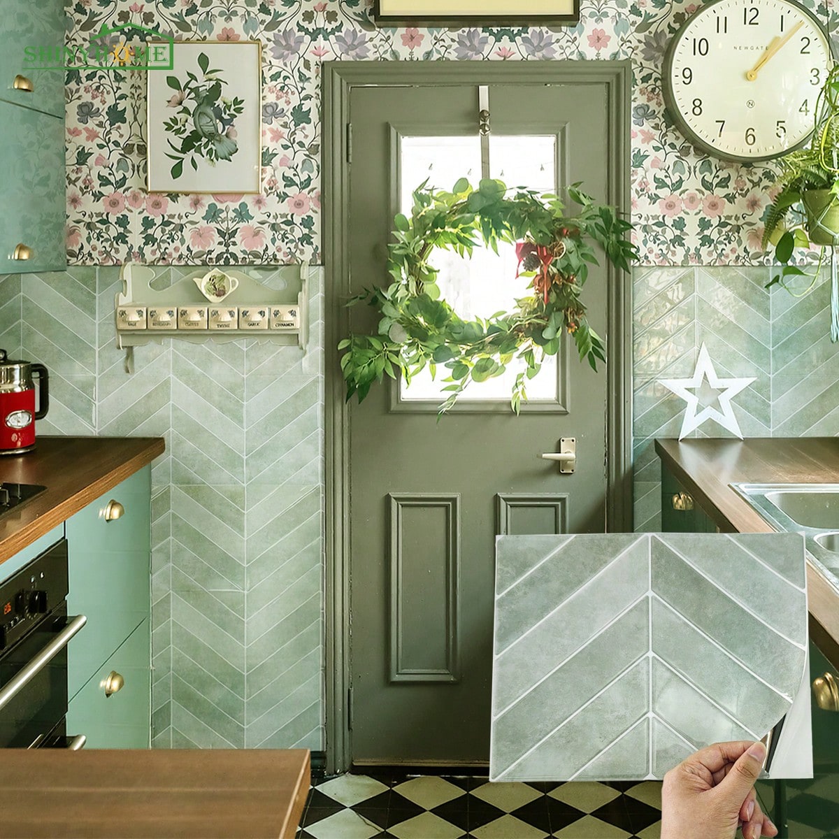 Self Adhesive Wall Tile - 3D Adhesive Peel And Stick Tile Backsplash For Kitchen, Bathroom, Waterproof And Oil-Proof Wall Tiles Stickers Sticker Personalised Stickers Kitchen Decor