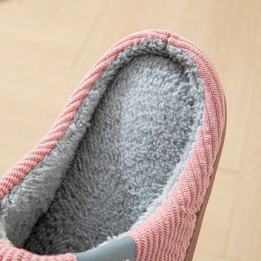 Men's Letter Decor Bedroom Slippers