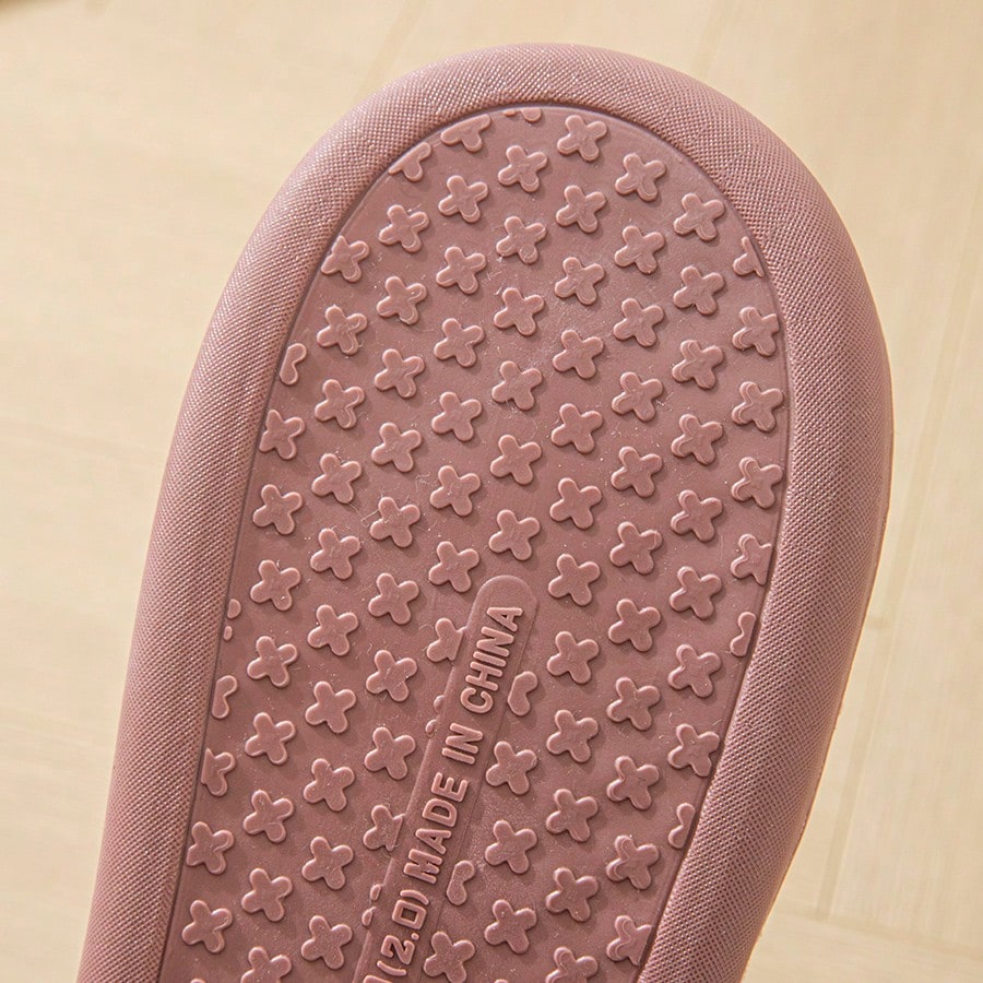 Men's Letter Decor Bedroom Slippers