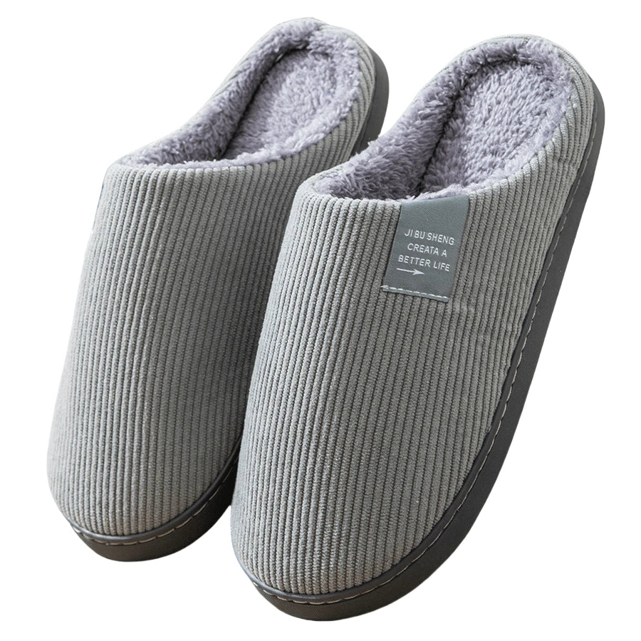 Men's Letter Decor Bedroom Slippers