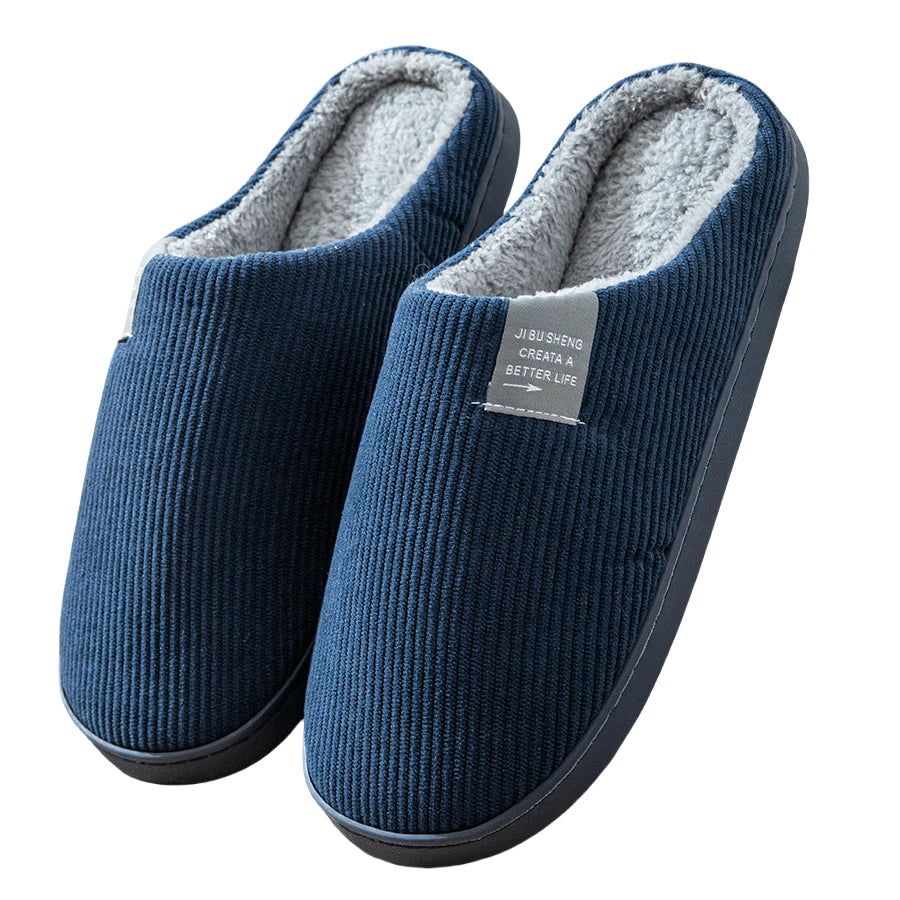 Men's Letter Decor Bedroom Slippers