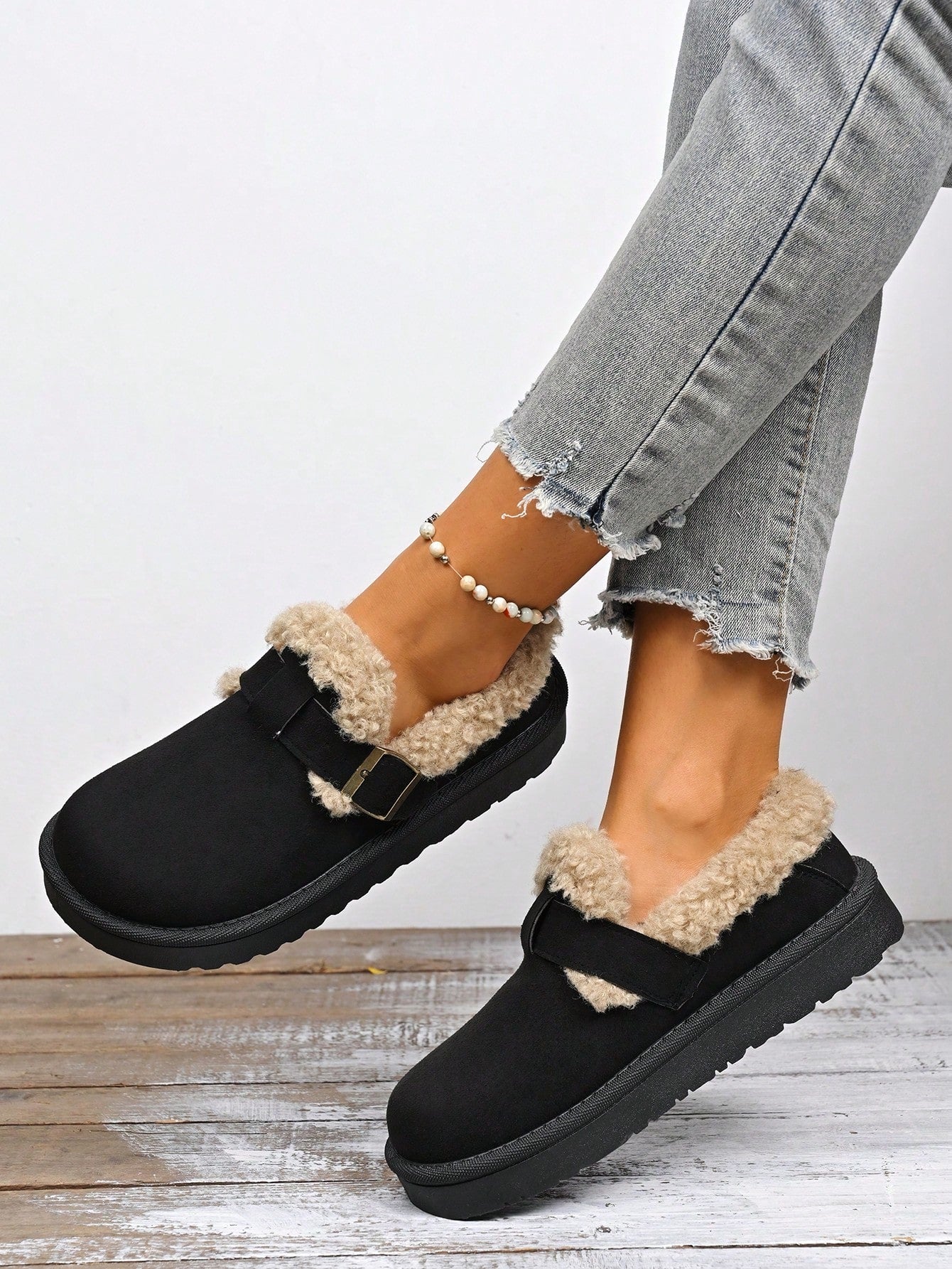 Women's Thick Sole Anti-Slip Snow Boots, Warm And Comfortable Casual Fashion