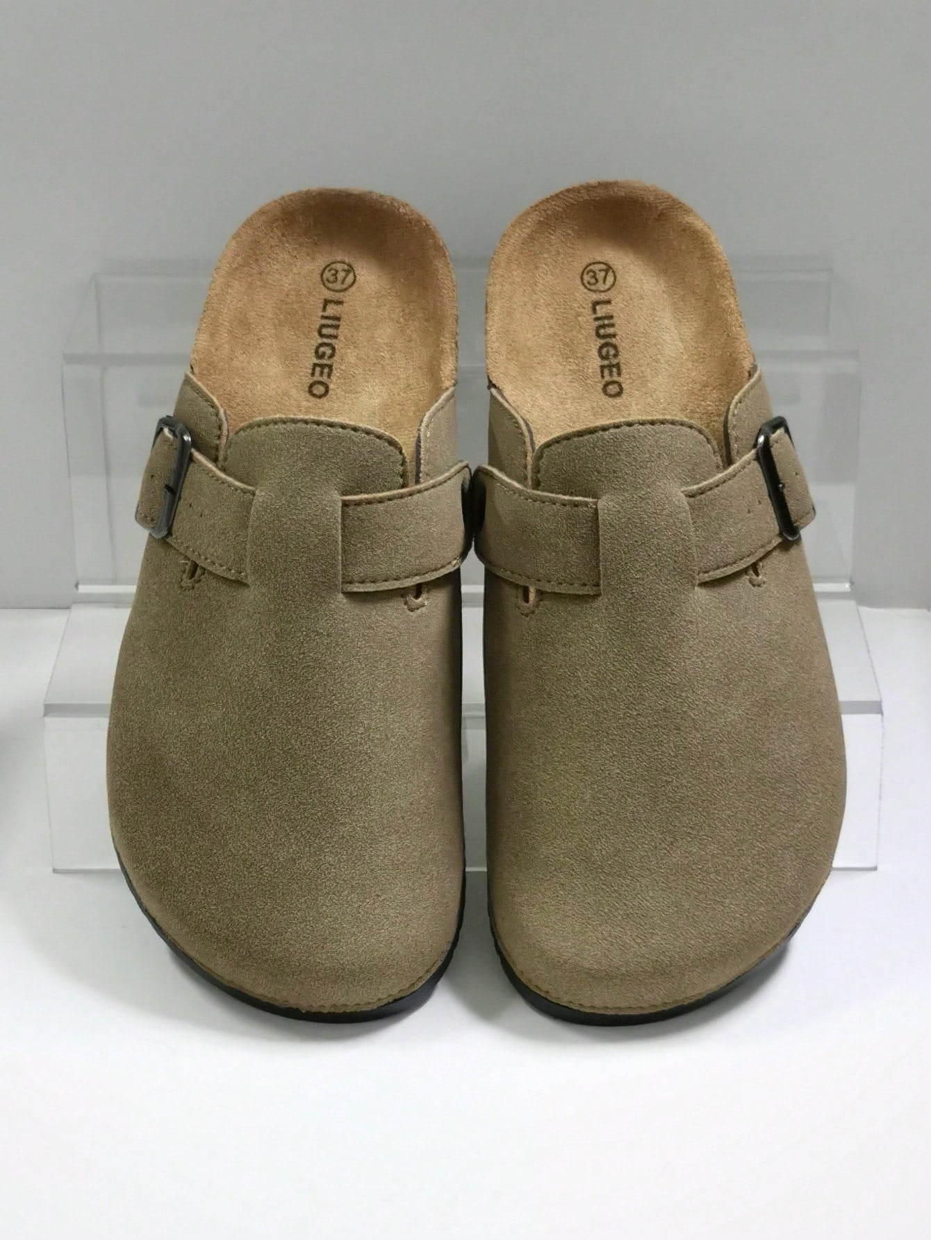 Men's Slip-On Mule Sandals, Soft Wood Casual Slippers