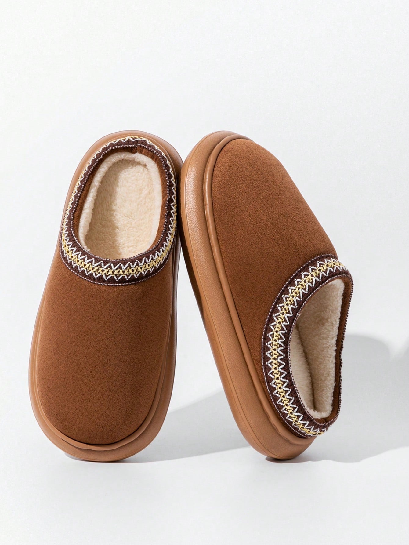 Women's Autumn inter Plush Lined Thick Sole Slippers Comfortable Non-Slip Warm Indoo utdoor Soft Luxury Fuzzy Slides