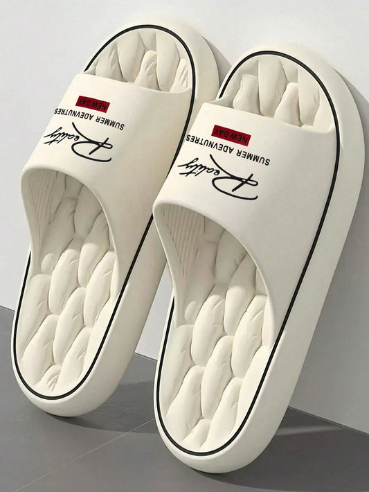 New Fashion Open Toe Slippers For Men, EVA Material Soft Bottom