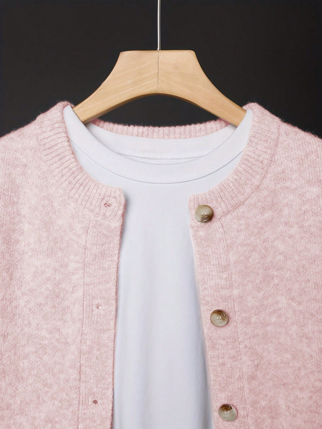 Women's Beige Cardigan, Soft Long Sleeve Sweater Jacket