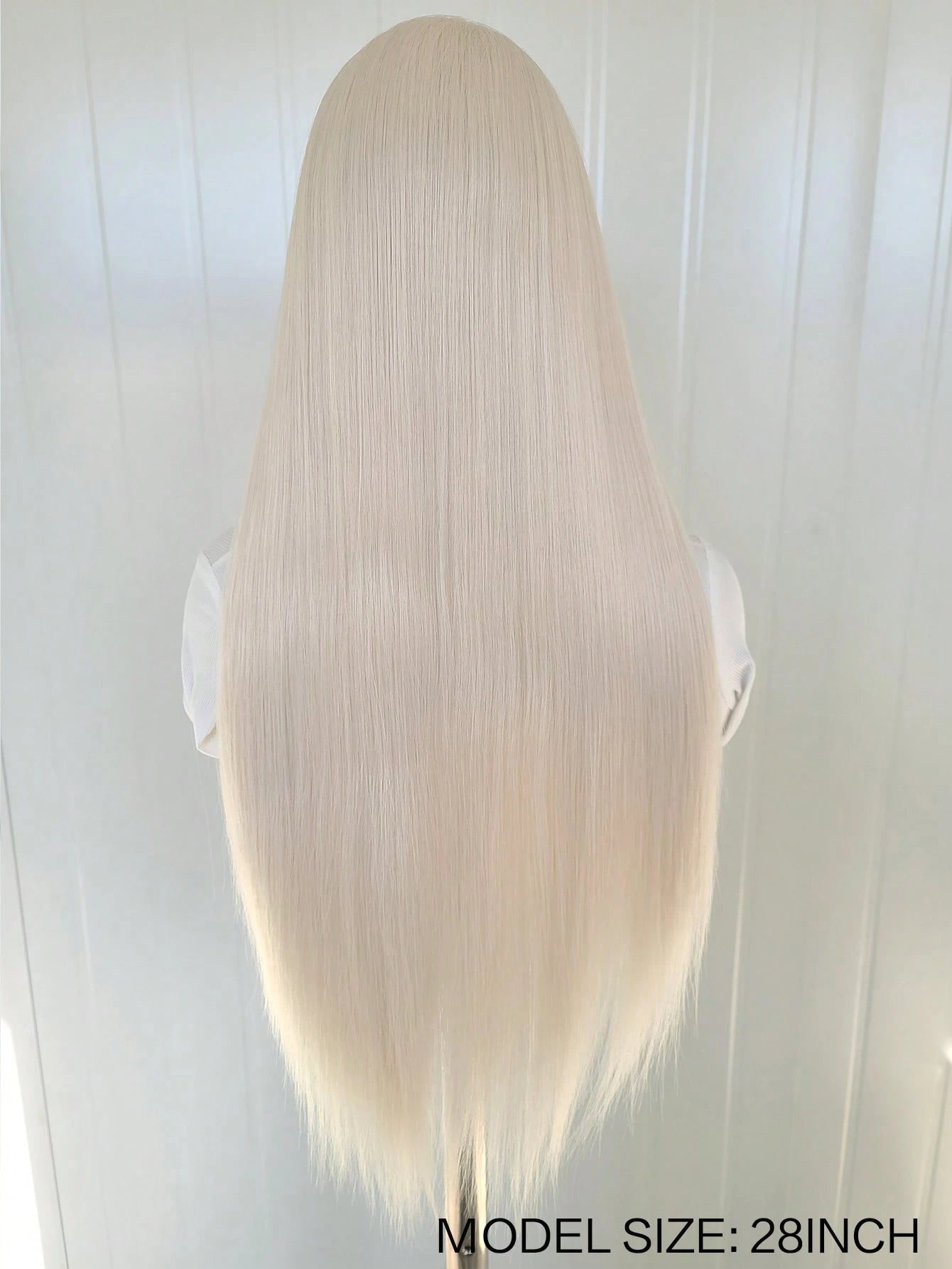 13"X4" 24" Straight Black Color Lace Front Wig For Women - Heat Resistant Synthetic Hair, Pre-Plucked Natural Hairline And Youthful Hair