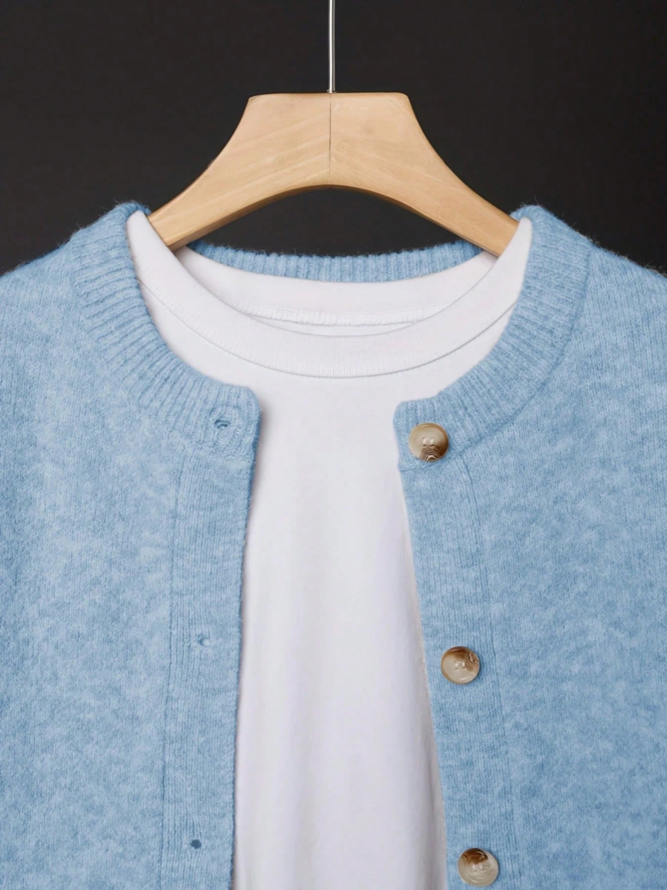 Women's Beige Cardigan, Soft Long Sleeve Sweater Jacket
