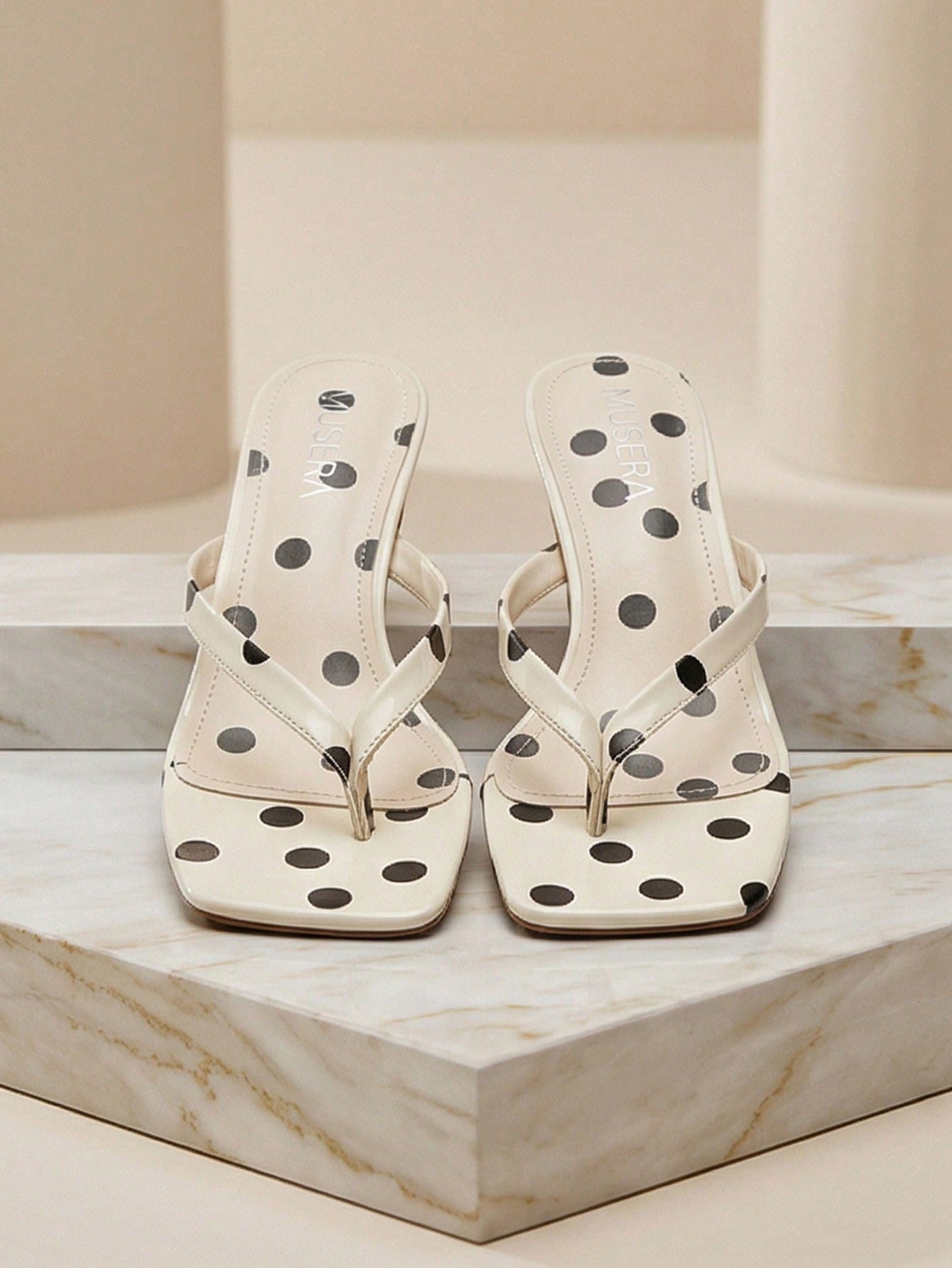 MUSERA Heeled Kitten Sandal Cute Fun Girly