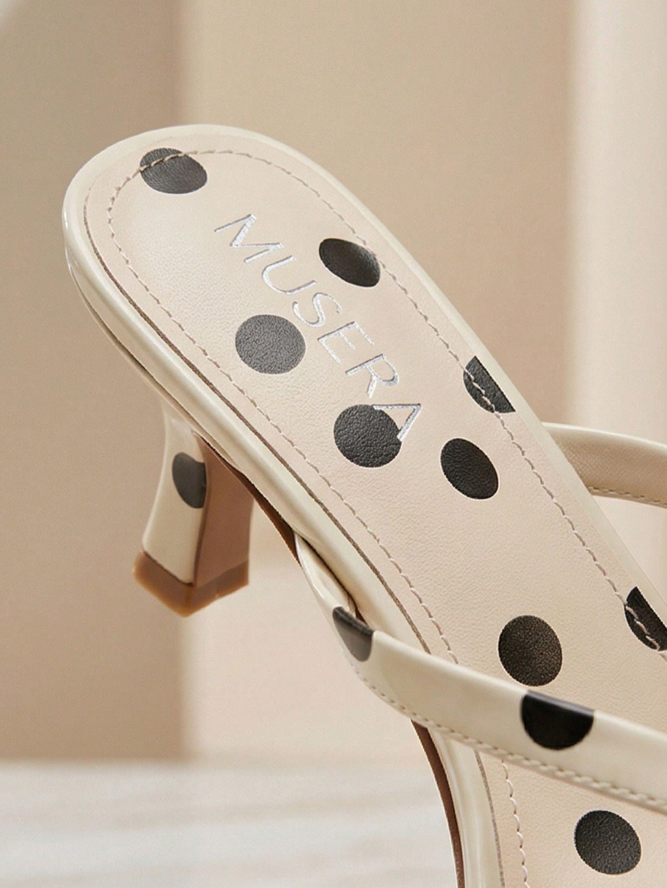 MUSERA Heeled Kitten Sandal Cute Fun Girly